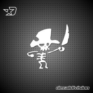 Pirate Skeleton Sticker